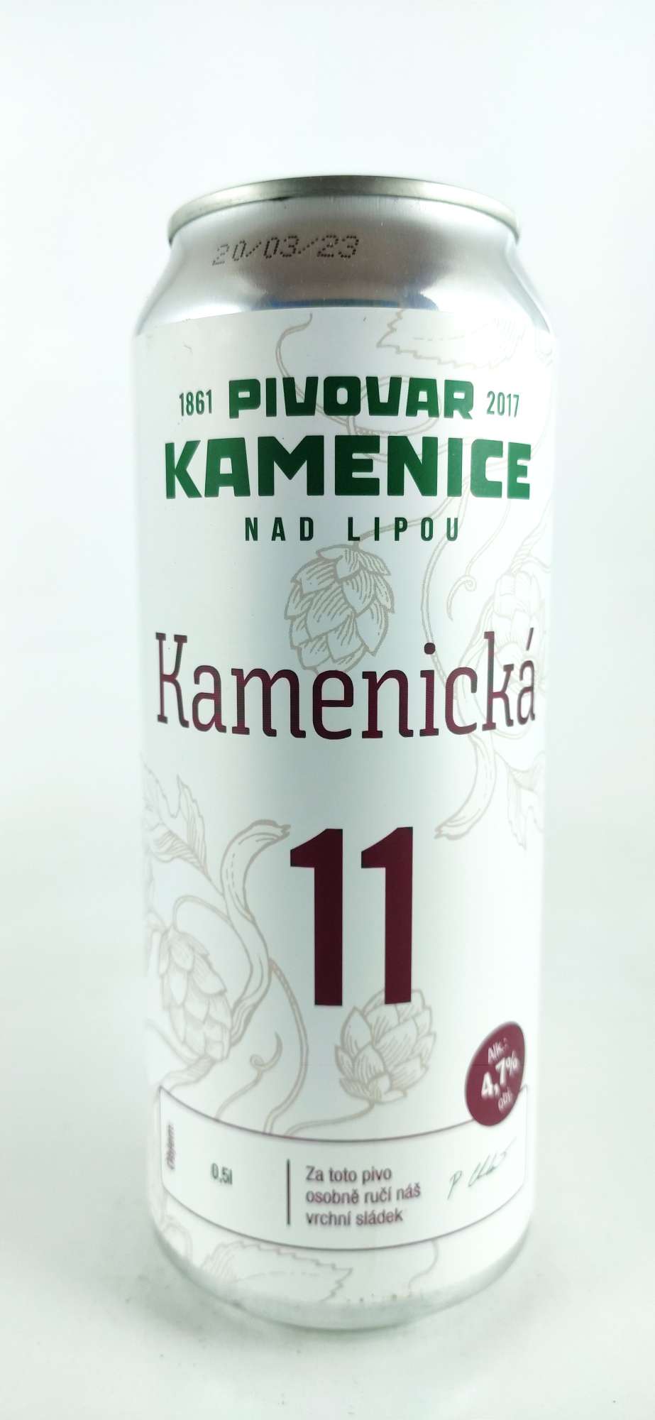 Kamenice Světlý ležák 11° - Pivní ochutnávka